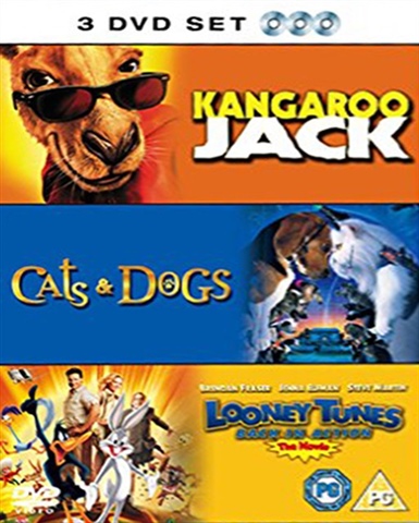 Kangaroo Jack/Cats & Dogs/Loony Toons (PG) 3 Discs - CeX (IE